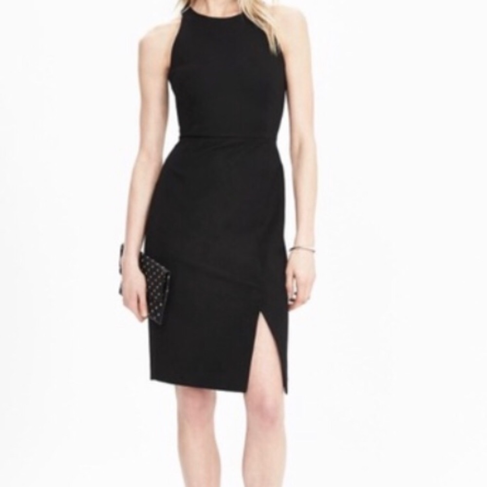 Banana Republic Black Dress w/ Slit.